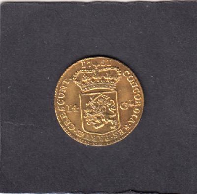 Beschrijving: Gouden Rijder (14 Gulden) (Verkade 39.6) (Delmonte 775)